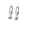 Cat Dangle Earrings - Silver