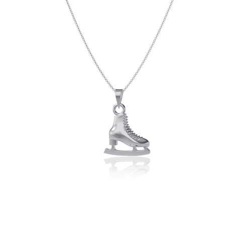 Skate Pendant Necklace - Silver