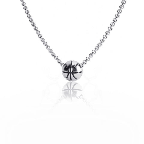 Basketball Pendant Necklace