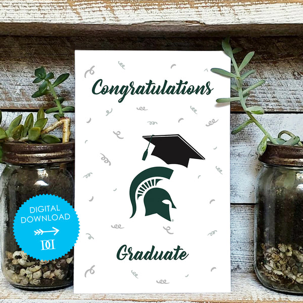 Michigan State Graduation Greeting Card