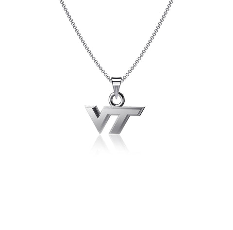 Virginia Tech University Pendant Necklace - Silver