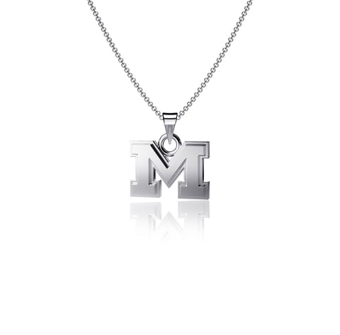 University of Michigan Pendant Necklace - Silver