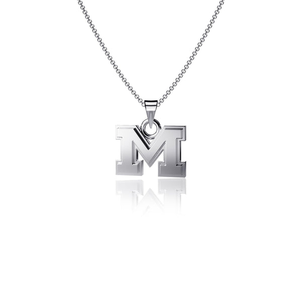 University of Michigan Pendant Necklace - Silver
