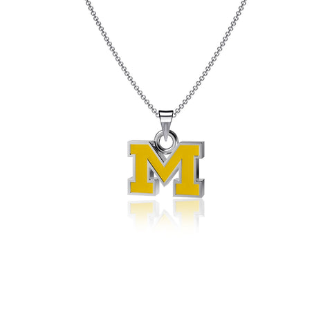 University of Michigan Pendant Necklace - Enamel