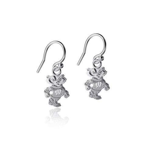 University of Wisconsin Dangle Earrings - Silver